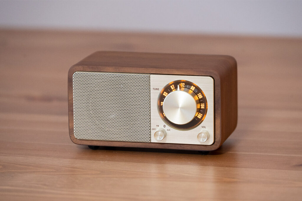 インテリアにもピッタリ！オシャレで小さいラジオ SANGEAN FMラジオ対応 ブルートゥーススピーカー